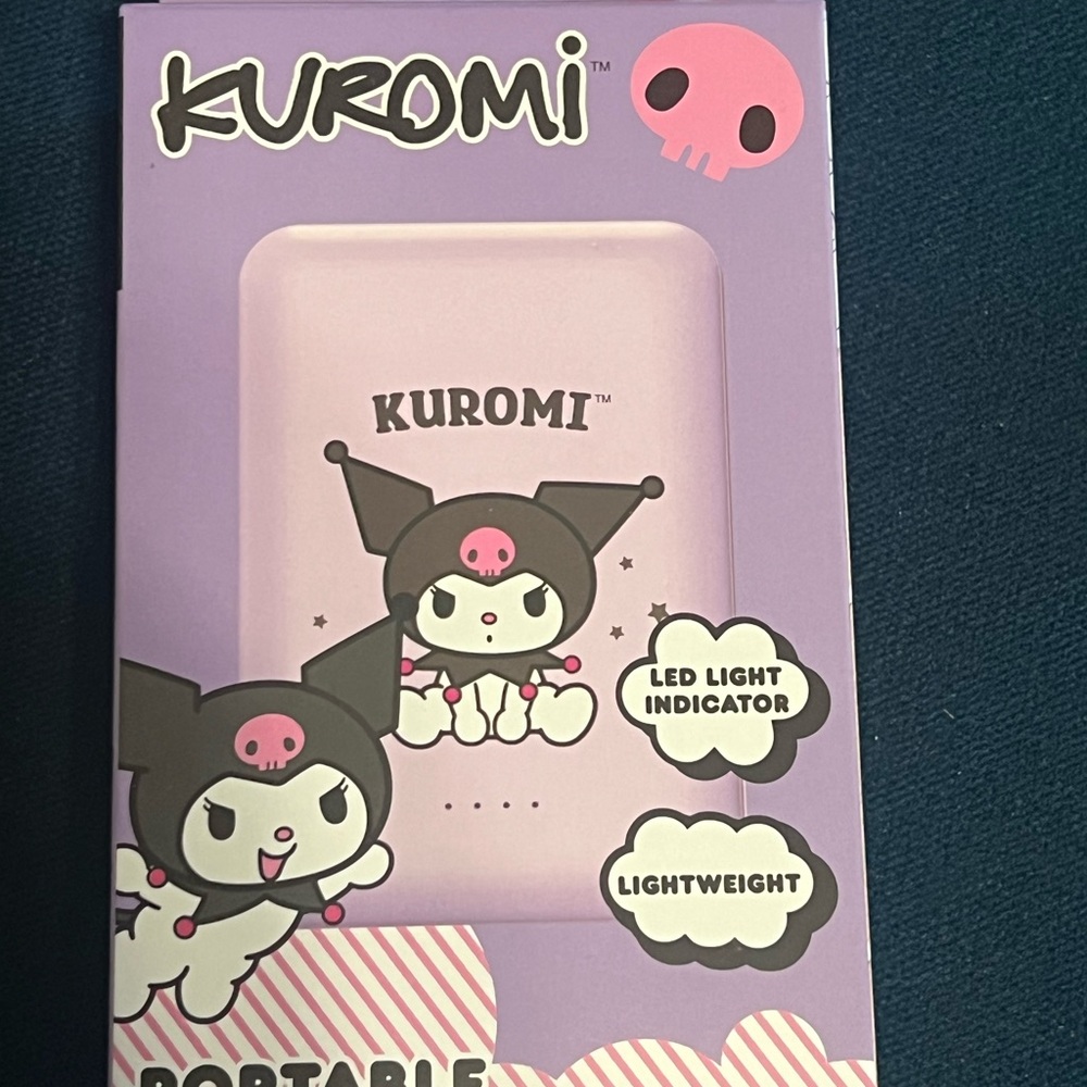 Kuromi Portable Charger - Purple